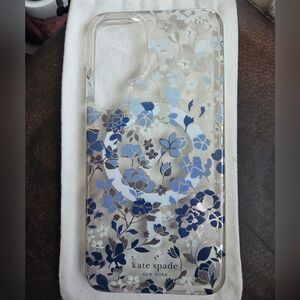 Kate Spade Blue & White Floral Case Samsung Galaxy S25 Plus